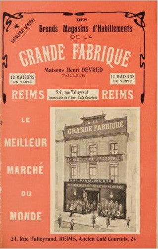 couverture catalogue devred 1905