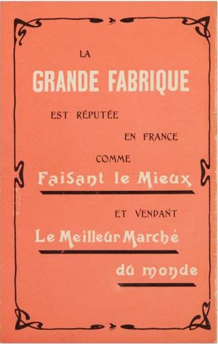 quatrieme couverture catalogue devred 1905
