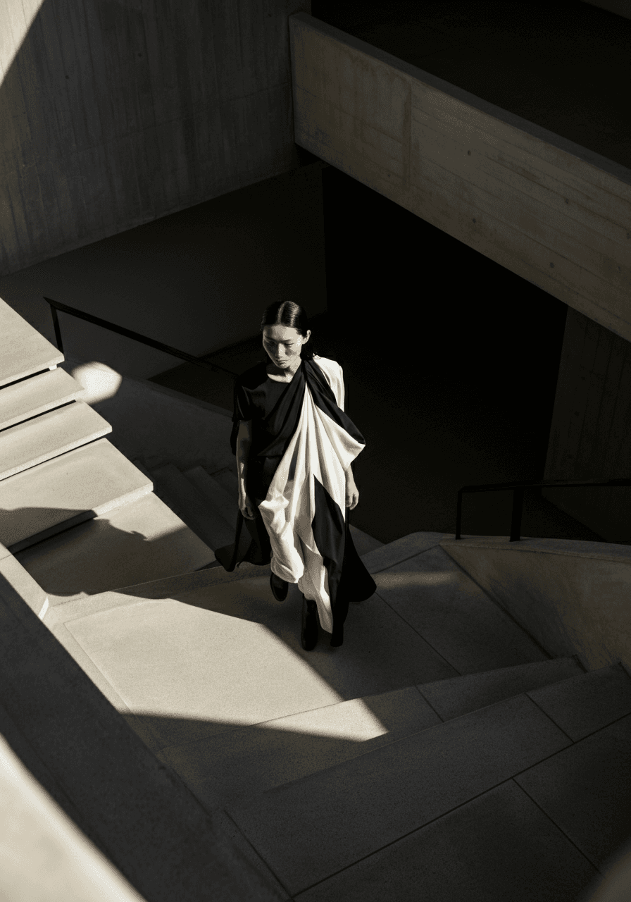 Woman Staircase