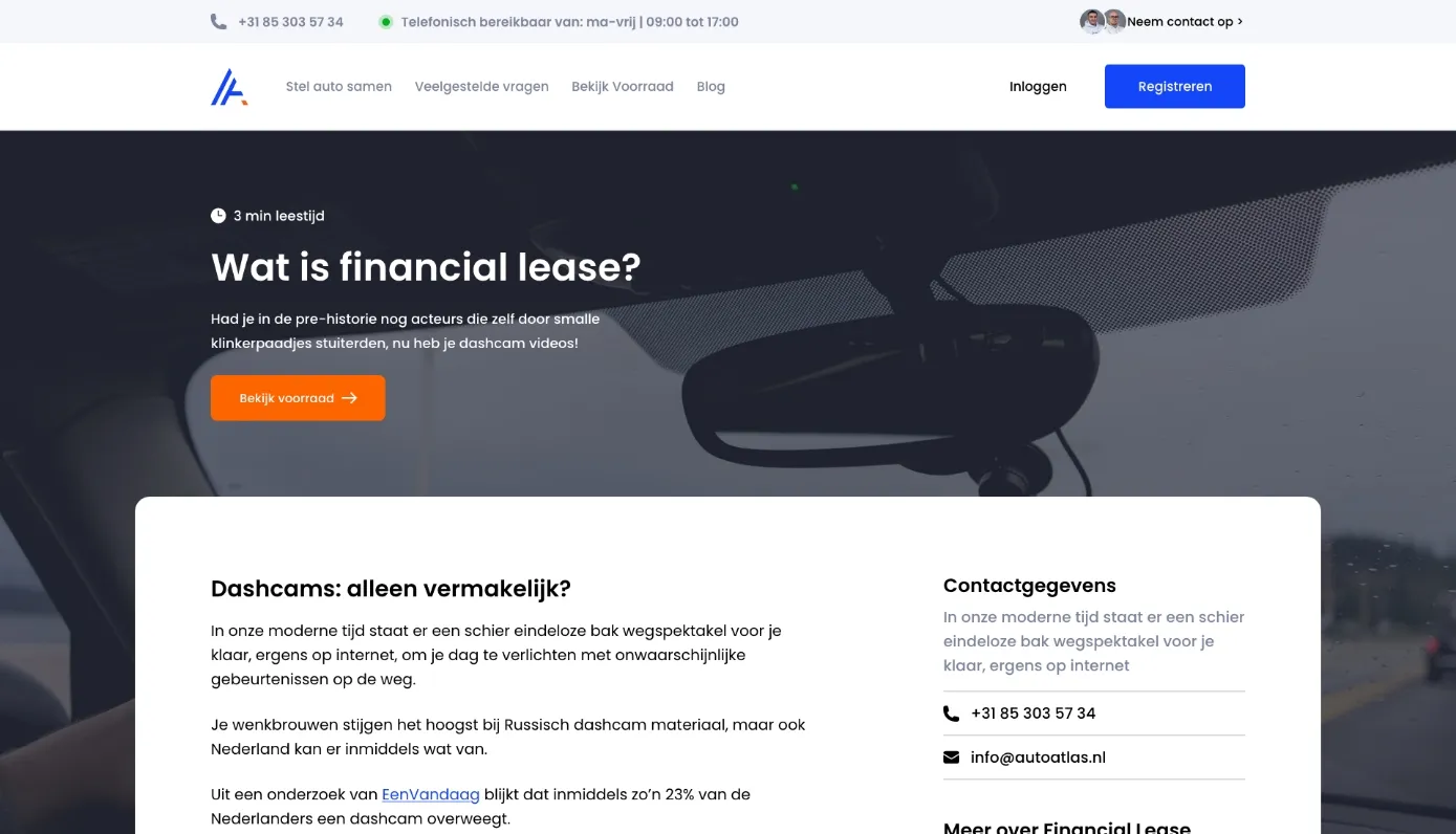 Auto Atlas homepage