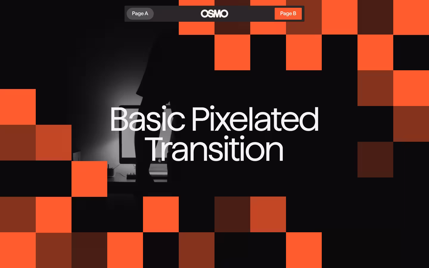 Basic Pixelated Page Transition