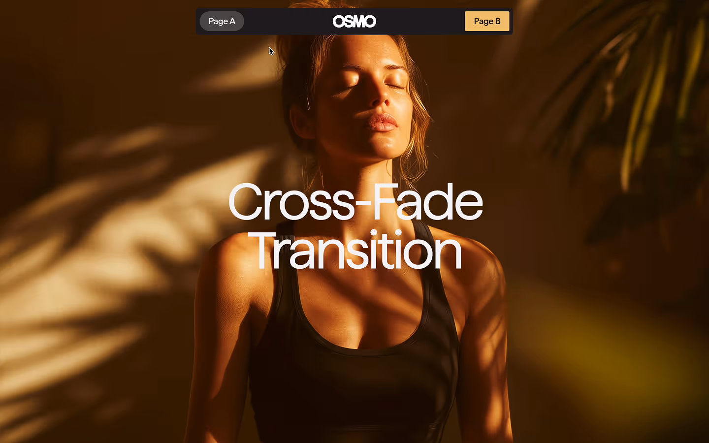 Cross Fade Page Transition