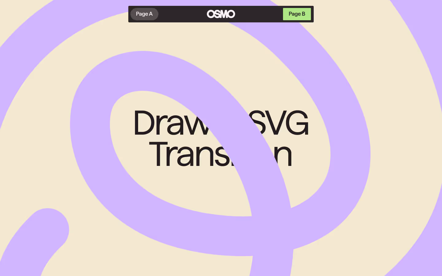 Draw SVG Page Transition