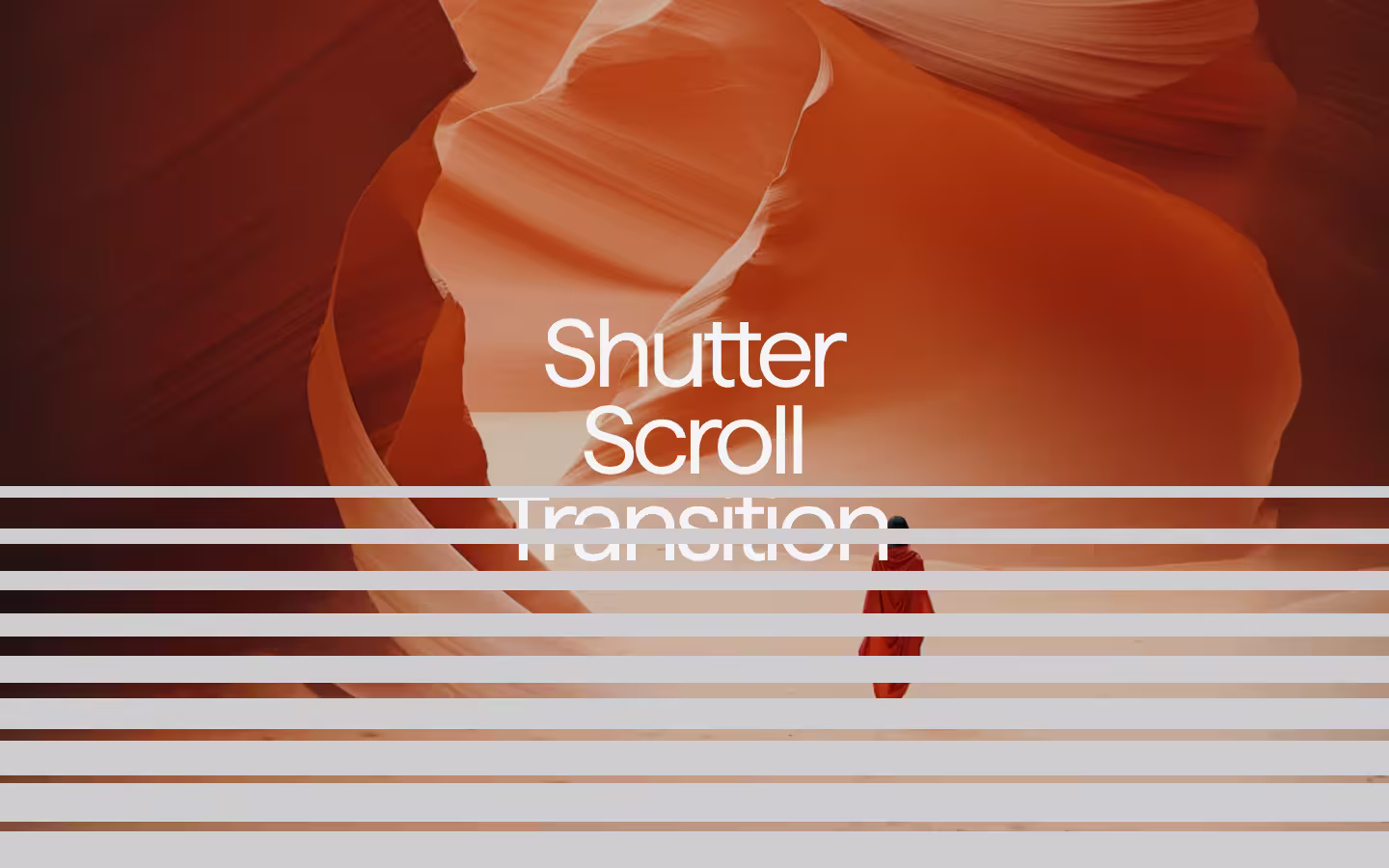 Shutter Scroll Transition