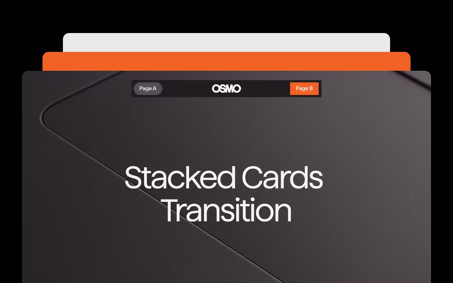 Stacked Cards Page Transition