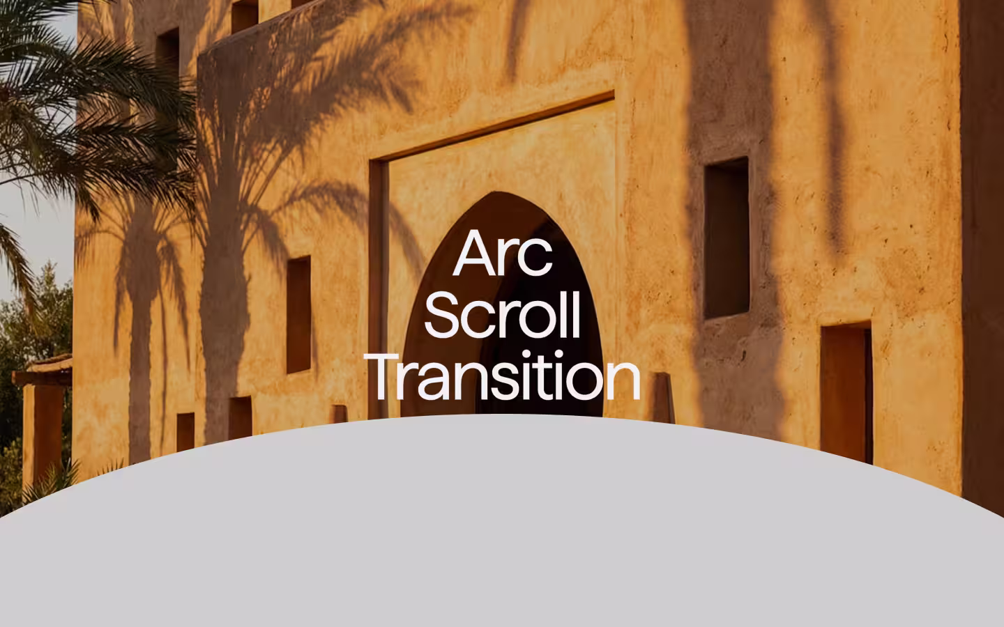 Arc Scroll Transition