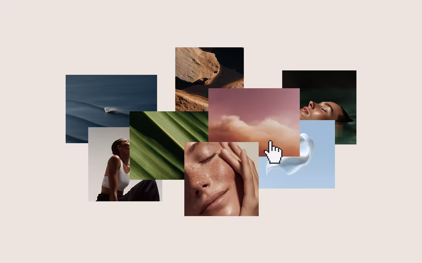 Collage Focus Card on Hover