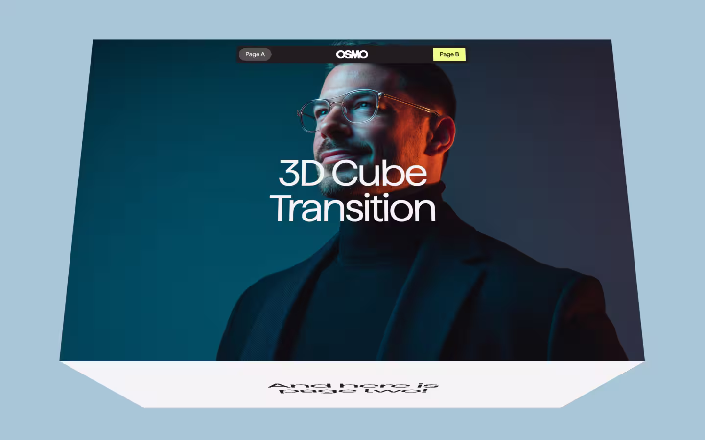 3D Cube Page Transition