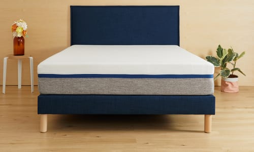tete de lit bleu tediber