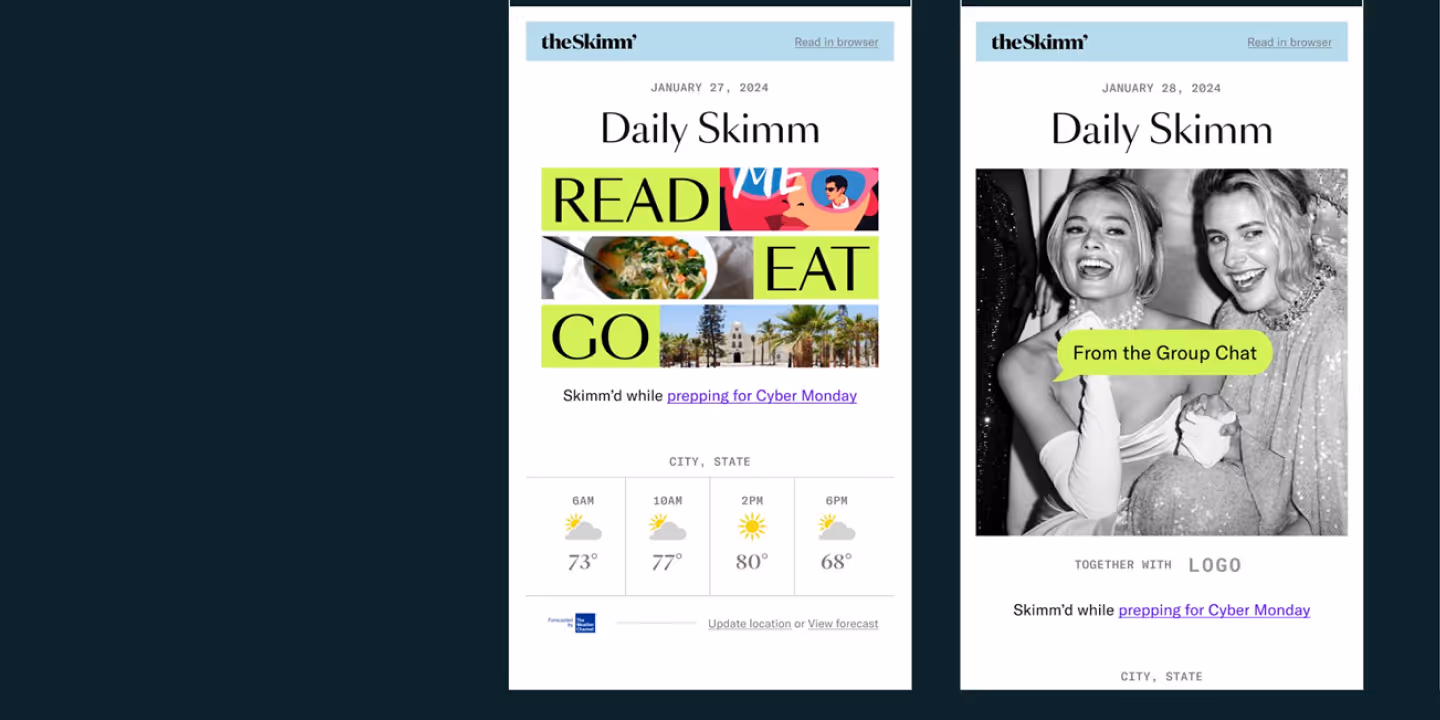 Subscribe to The Skimm & you could win a $4,000
