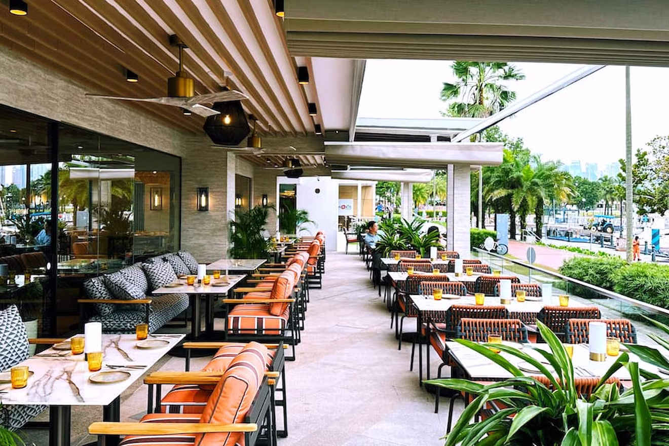 Latitude restaurant interior designed by Studio X in Singapore